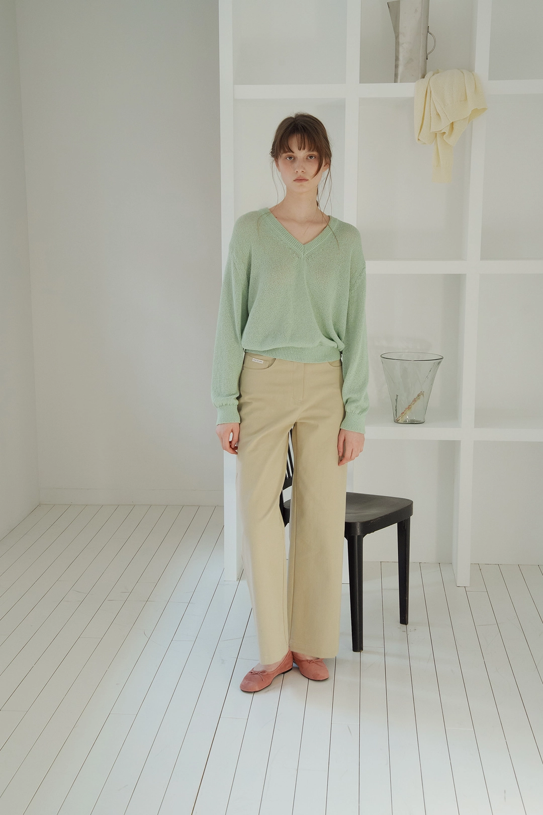 샤드라마 INTO SLIM WIDE PANTS [BEIGE] 상품 이미지 2
