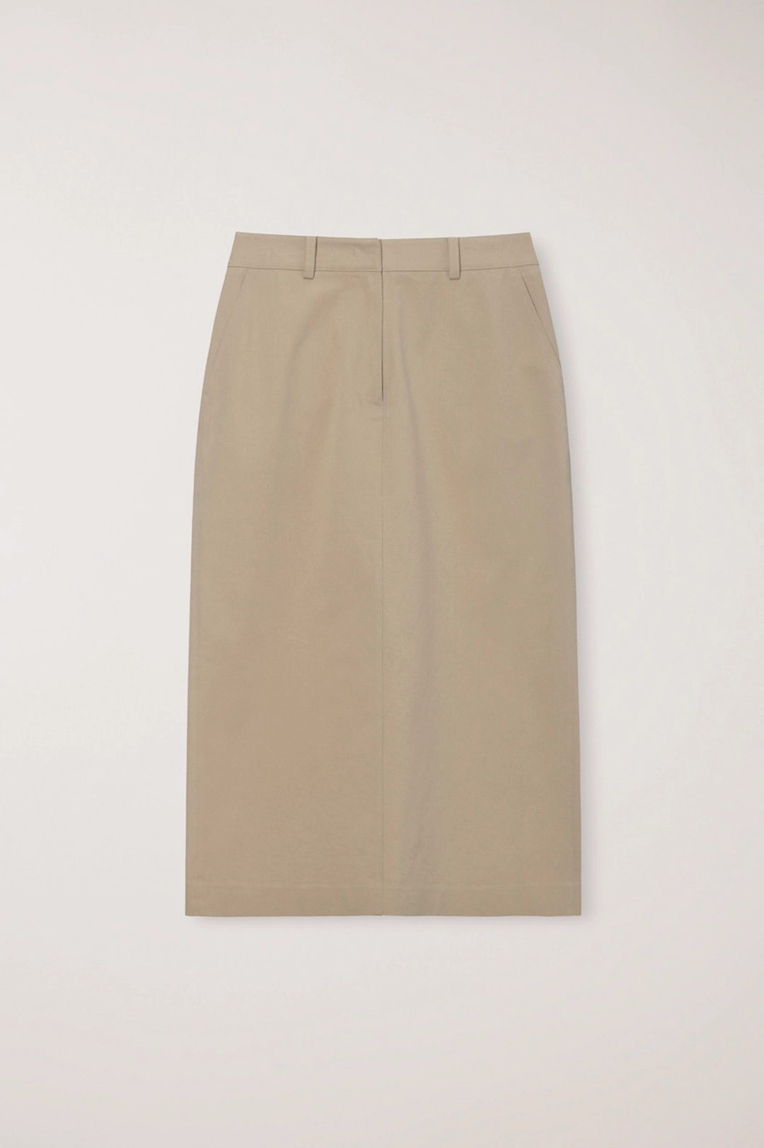 던스트 H-LINE COTTON LONG SKIRT BEIGE_UDSK6B223I2 상품 이미지 1