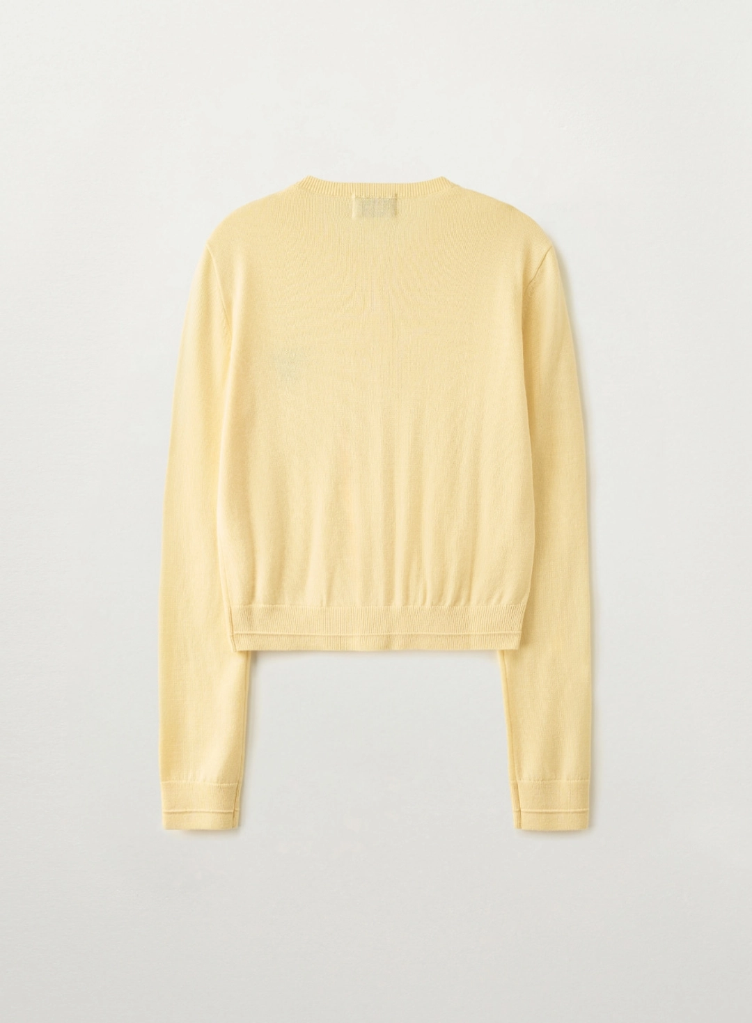 세터 (W) Loren Basic Crewneck Fine Cardigan - Yellow 상품 이미지 2