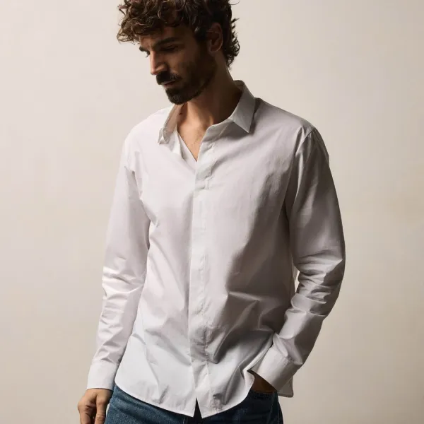 Supima Poplin Shirt - White