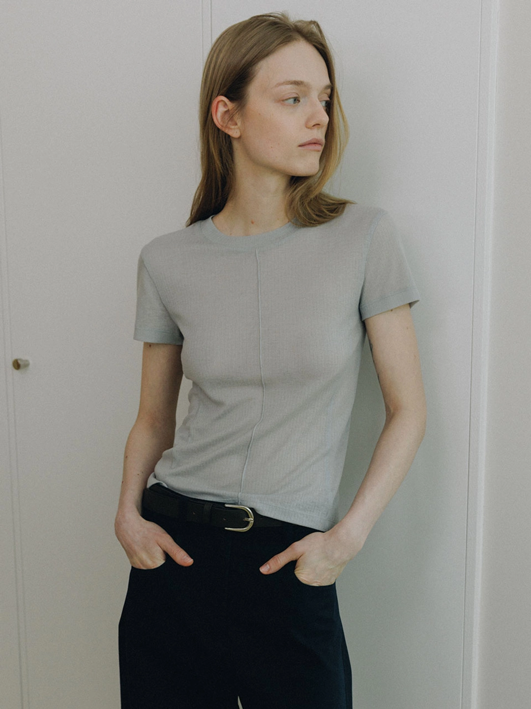 루에브르 Sheer Slim Jersey Top SW6ME755_3color 상품 이미지 1