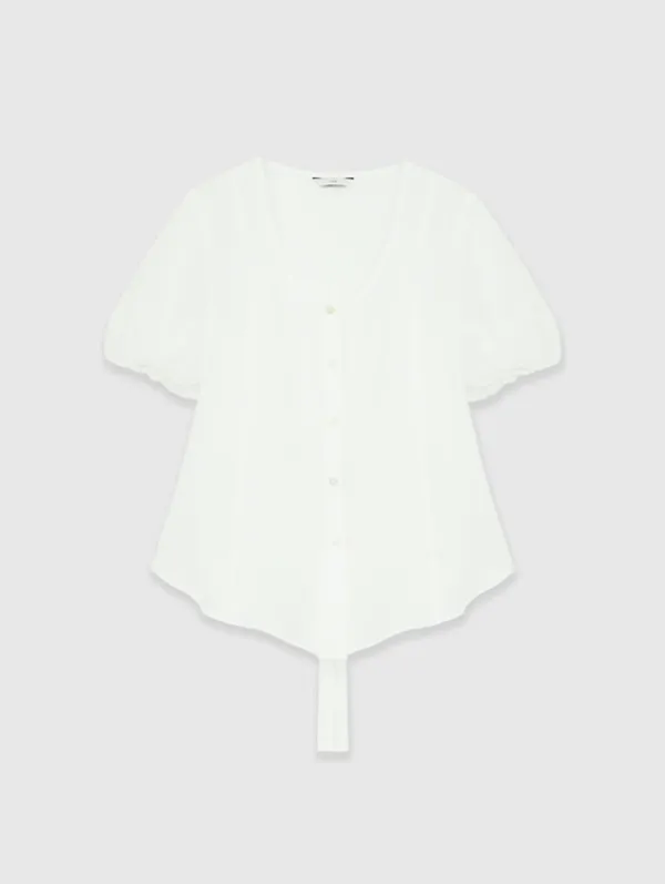 Tencel Line Blouse (White)