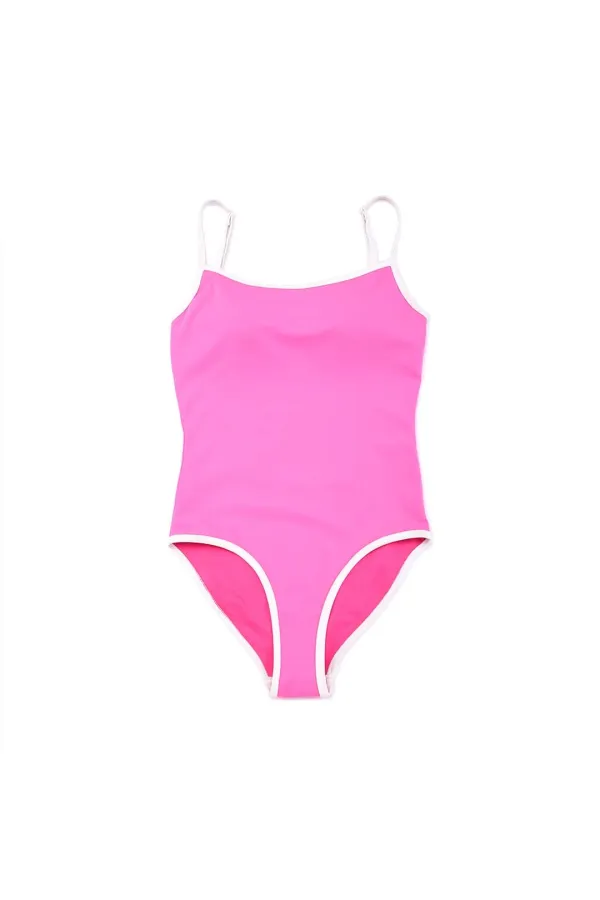 Backless Onepiece Swimsuit, Pink