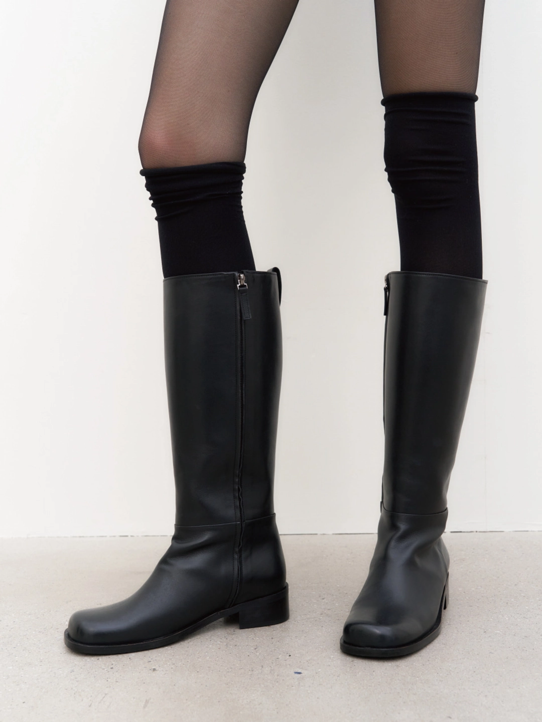 러브듀이 LINE long boots / 블랙 상품 이미지 2