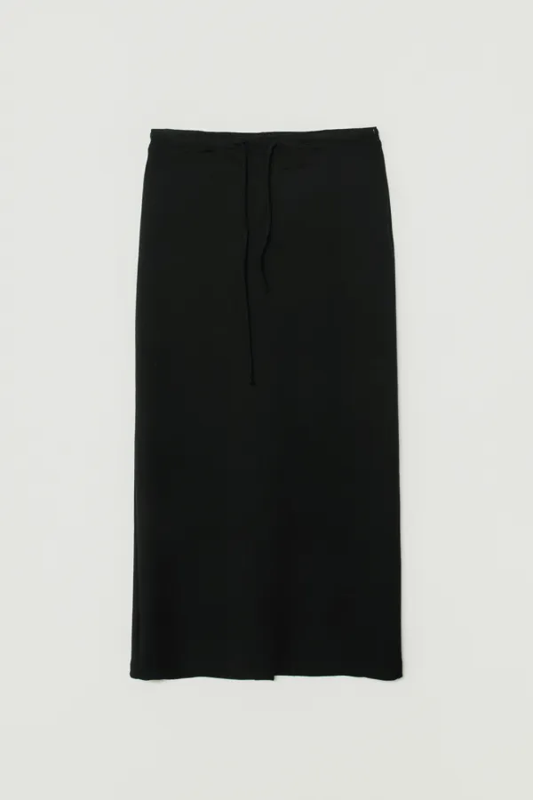 STEI STRING LONG SKIRT_BLACK