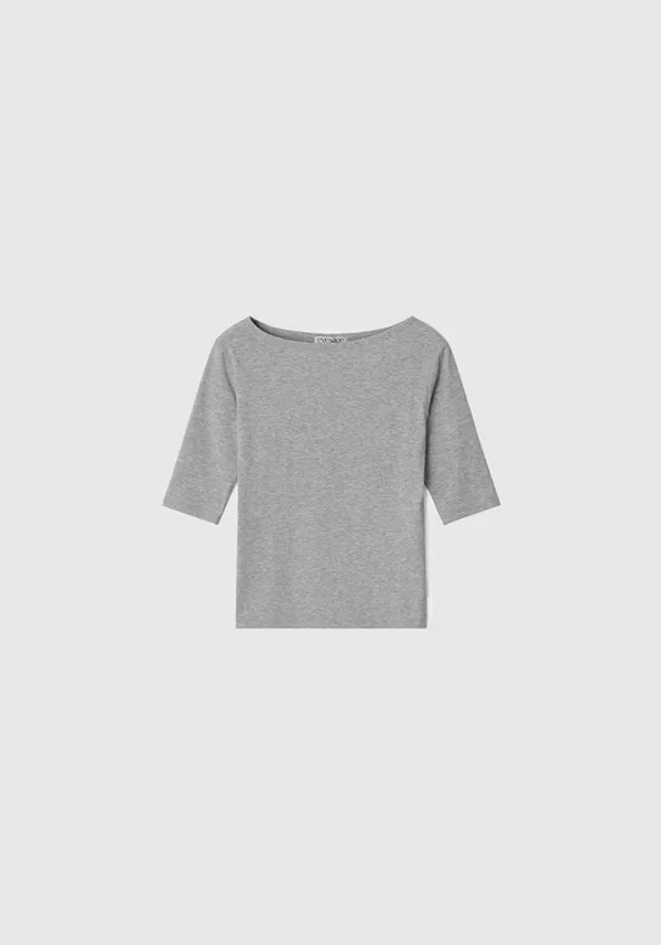 [2차 리오더] Boatneck tee (Grey)