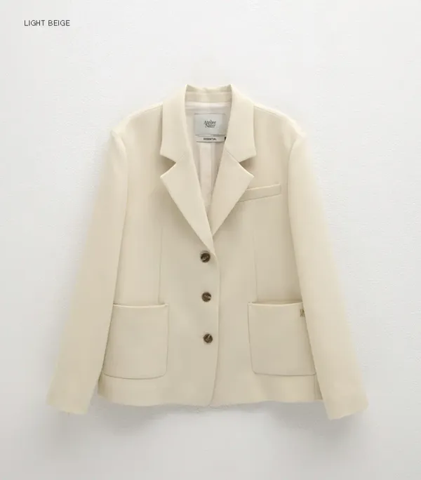 (JK-3016)ESSENTIAL THREE-BUTTON JACKET