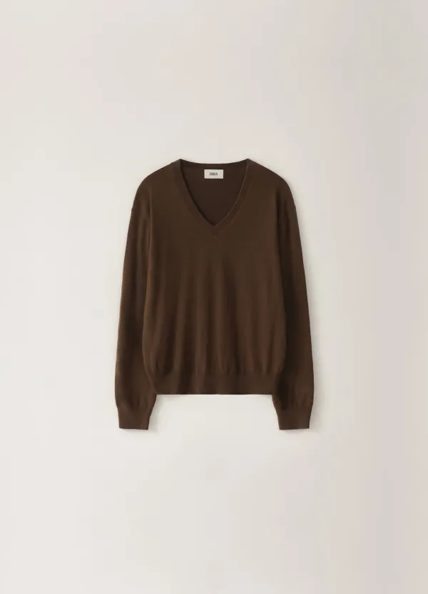 [Limited] Modern V-neck Knit - Brown