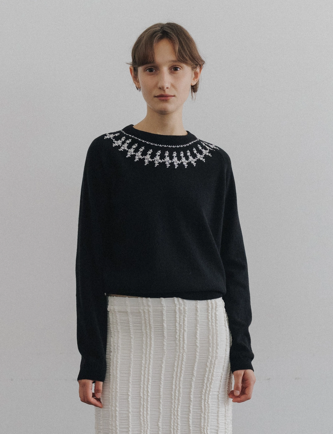 시엔느 Bless Wool Knit (Black) 상품 이미지 1