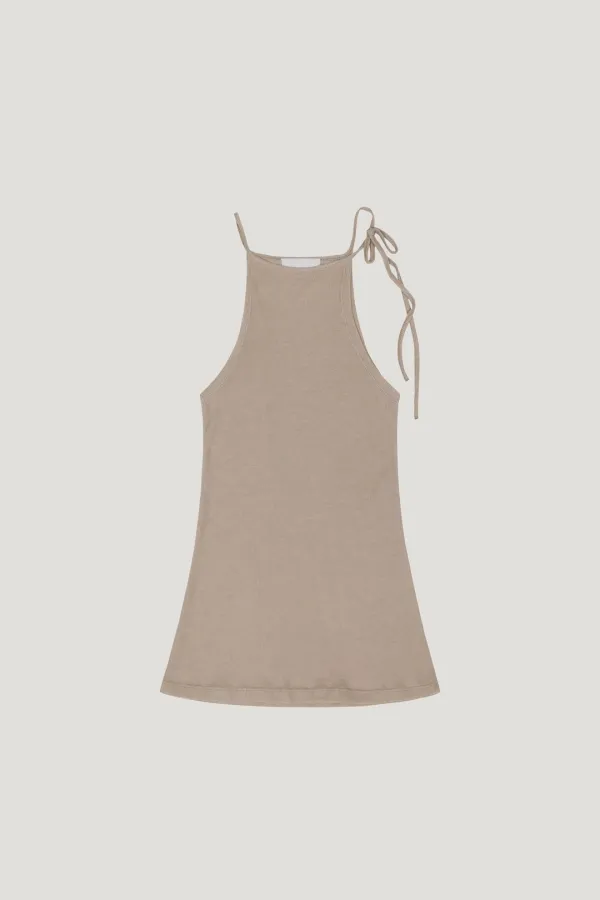 Cléo Ribbon Long Top (beige)