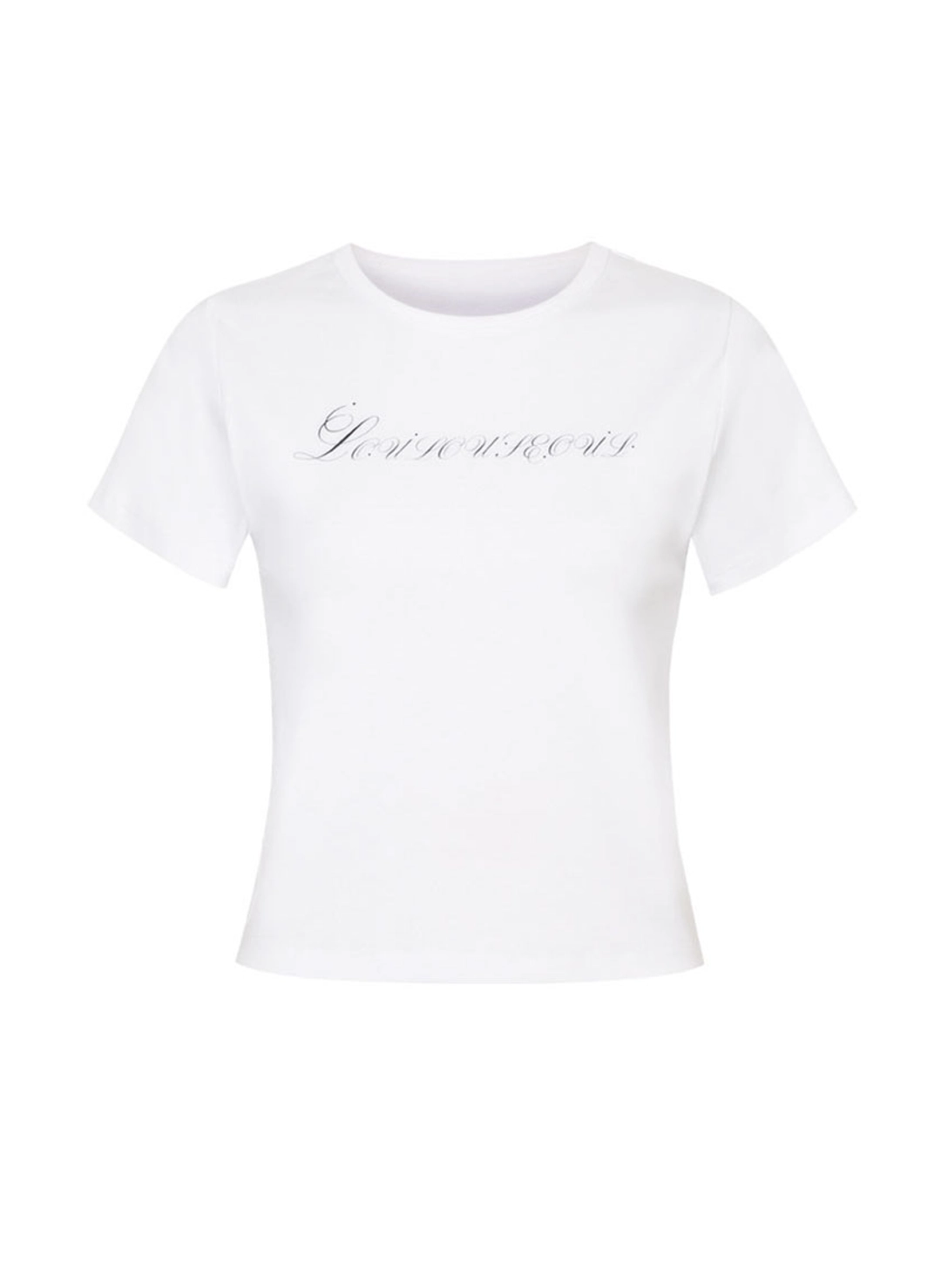 루루서울 Logo Sparkle T-Shirt (White) 상품 이미지 1