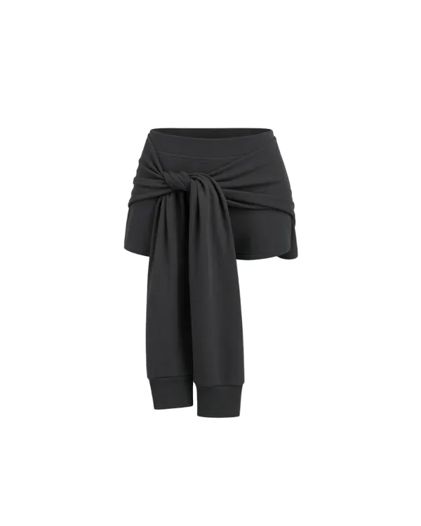 Tie short pants - Charcoal