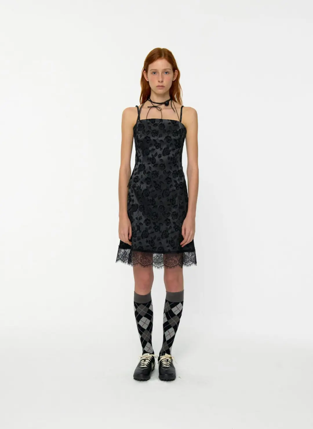 루루서울 West Jacquard Slim Midi Dress (Green) 상품 이미지 2