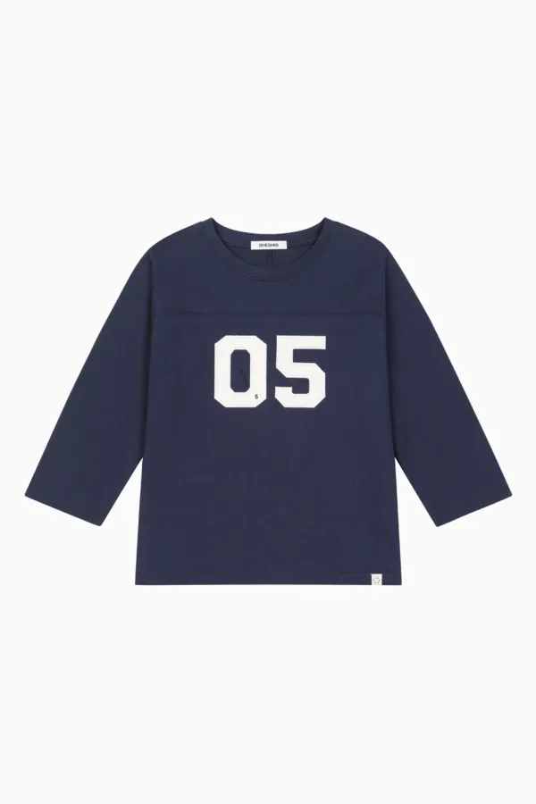 NUMBER LOGO T-SHIRT, NAVY