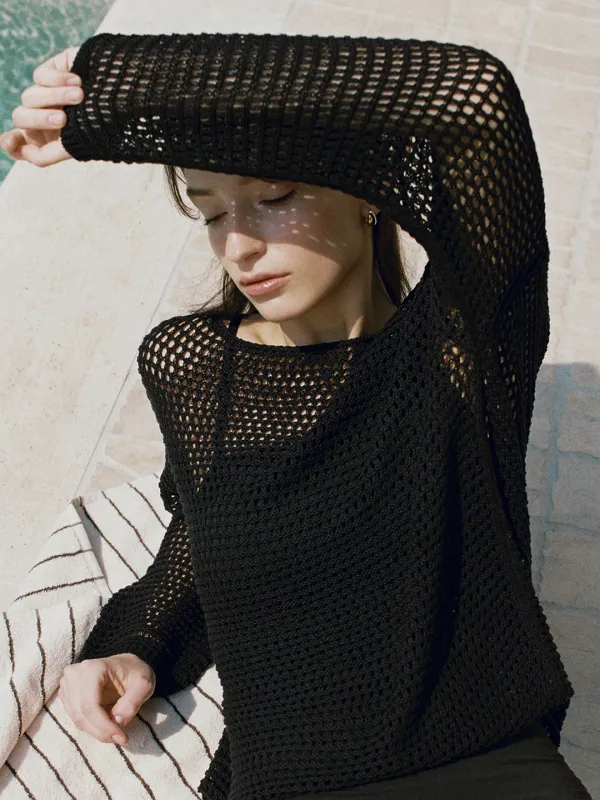 MESH LOOSE SUMMER KNIT_2COLOR