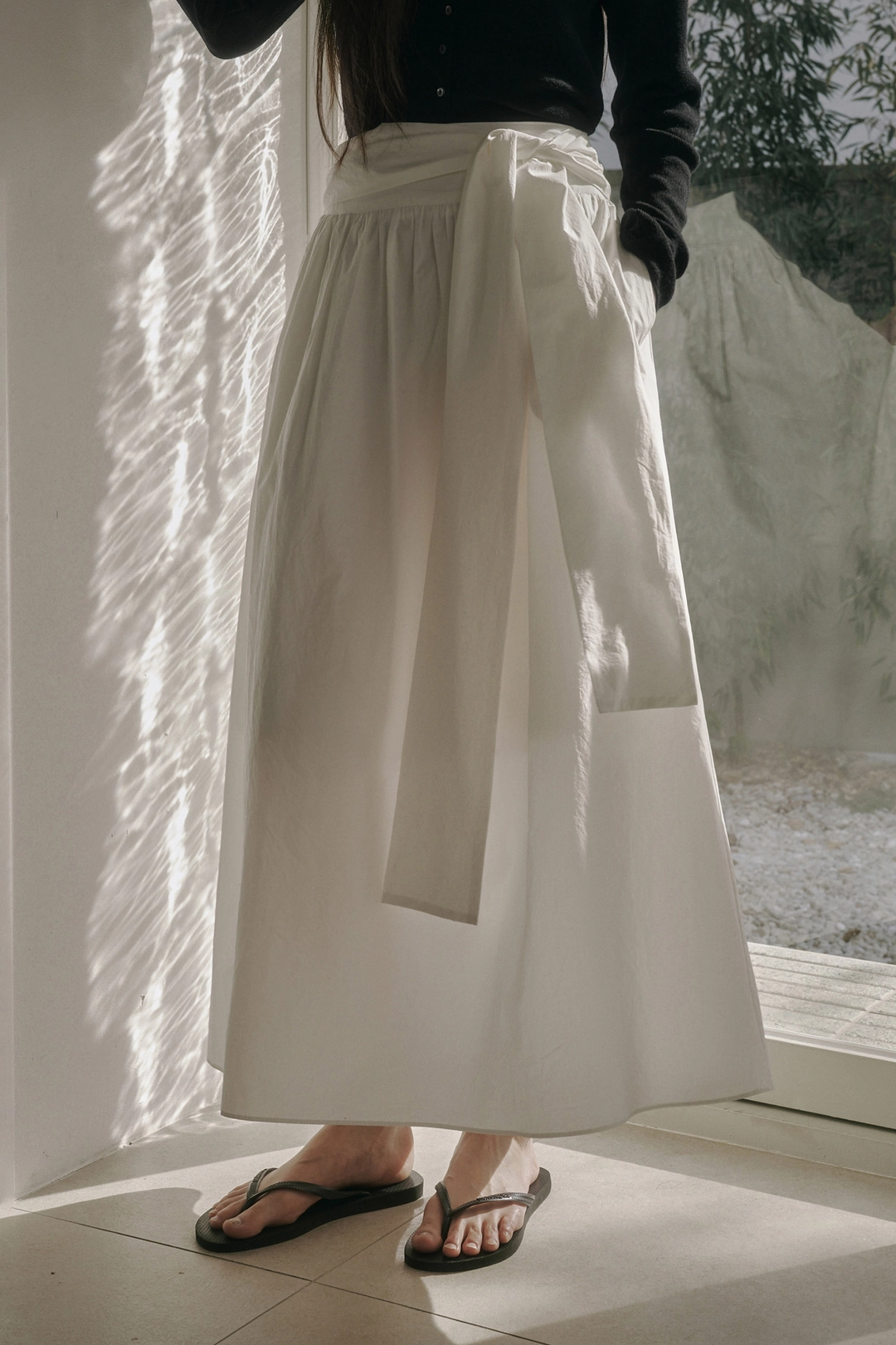 세이지먼트 TALIA TIE LONG SKIRT_IVORY 상품 이미지 2