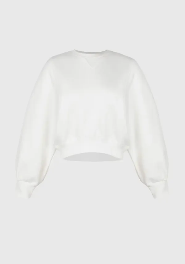 3rd) Our Warm Crop Sweatshirt Ivory