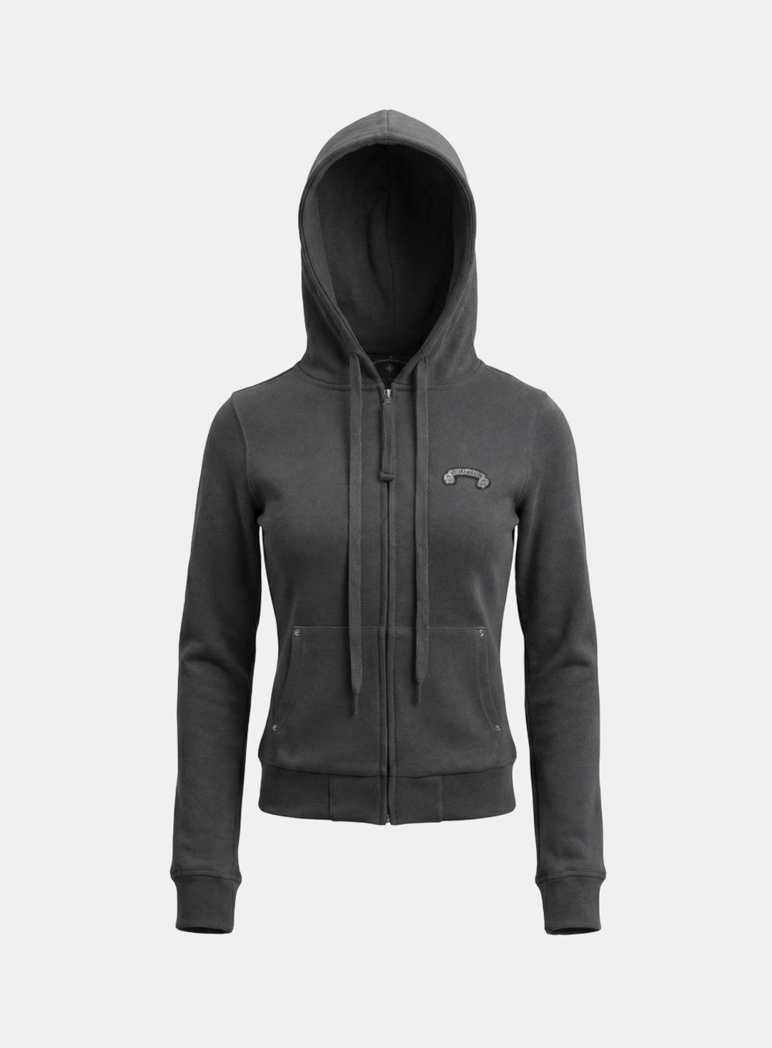 배드블러드 [w-hde26-017] Cosmo11 Slim-Fit Zip-Up Hoodie - Charcoal 상품 이미지 1