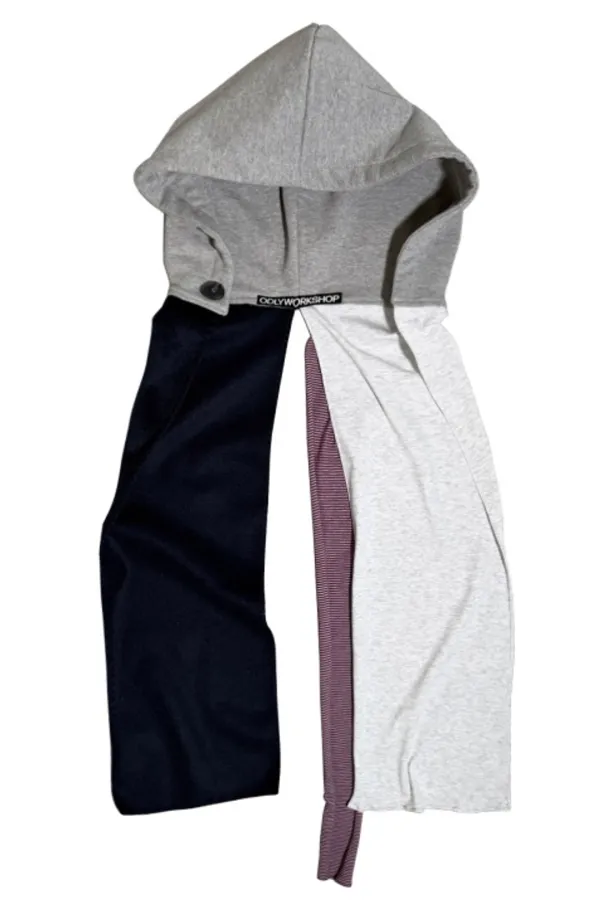 Mixed Hoodie Scarf, Stone (3rd Restock)