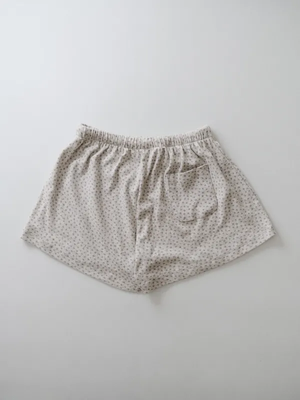 Floral jacquard trunk ( gray )