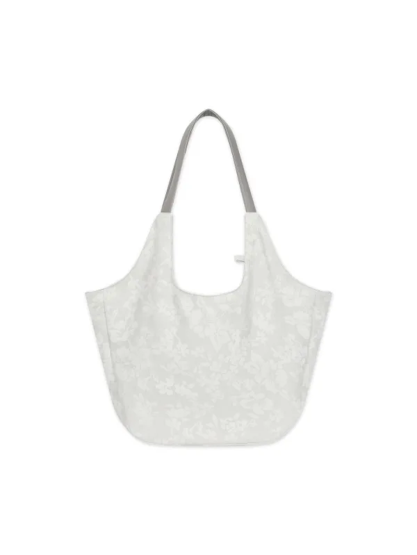 ✲2ND LARVE TOTE BAG WHITE FLOWER *예약배송