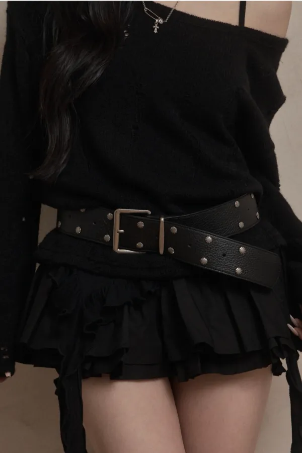 Double Stud Belt (black)