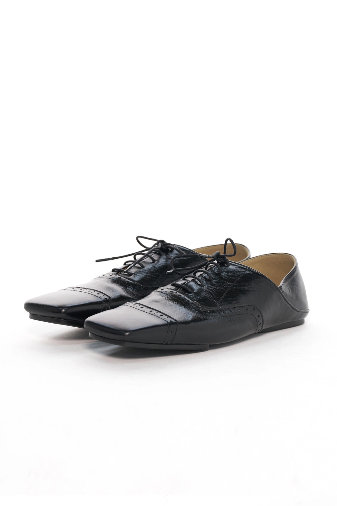 푸쉬버튼 SS26 BLACK FOLDABLE OXFORD SHOES 상품 이미지 1