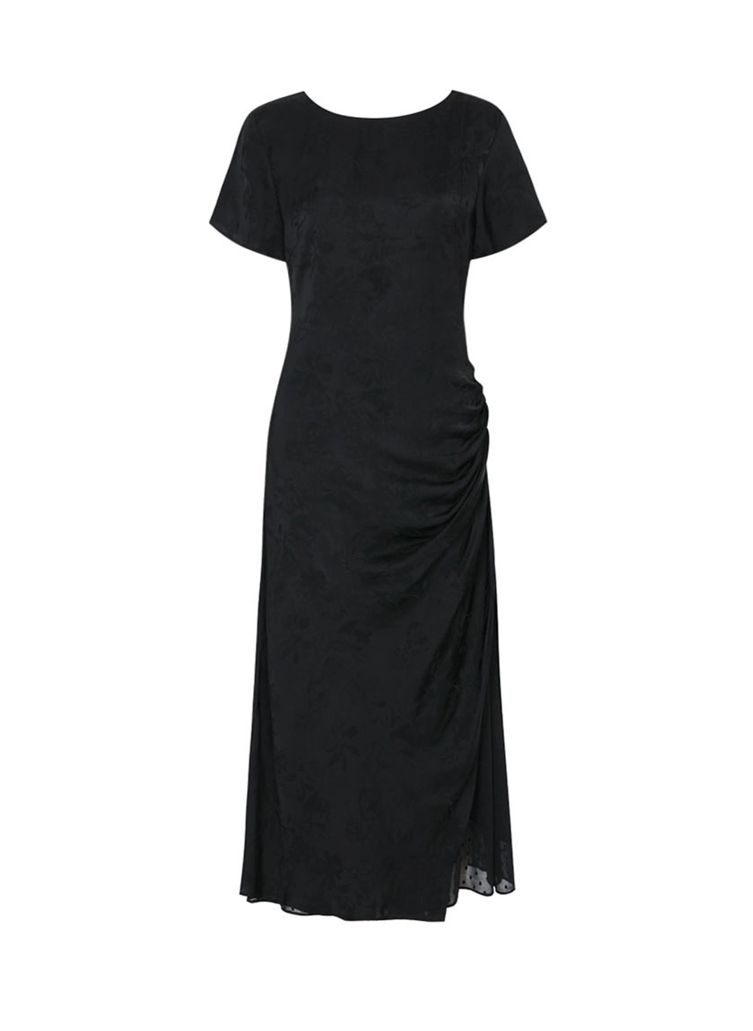 루루서울 Drape Half Sleeve Dress (Black) 상품 이미지 3