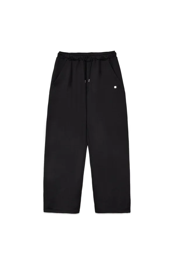 BACK POCKET GLITTER SWEATPANTS FOR MEN IN BLACK