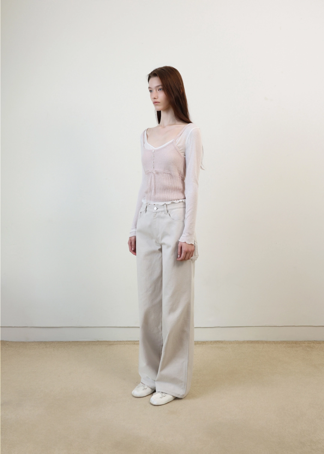 르베인 [2ND] Sage Carpenter Pants(Pink Beige) 상품 이미지 2