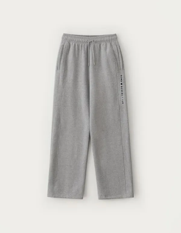 Square Logo String Sweatpants - Grey
