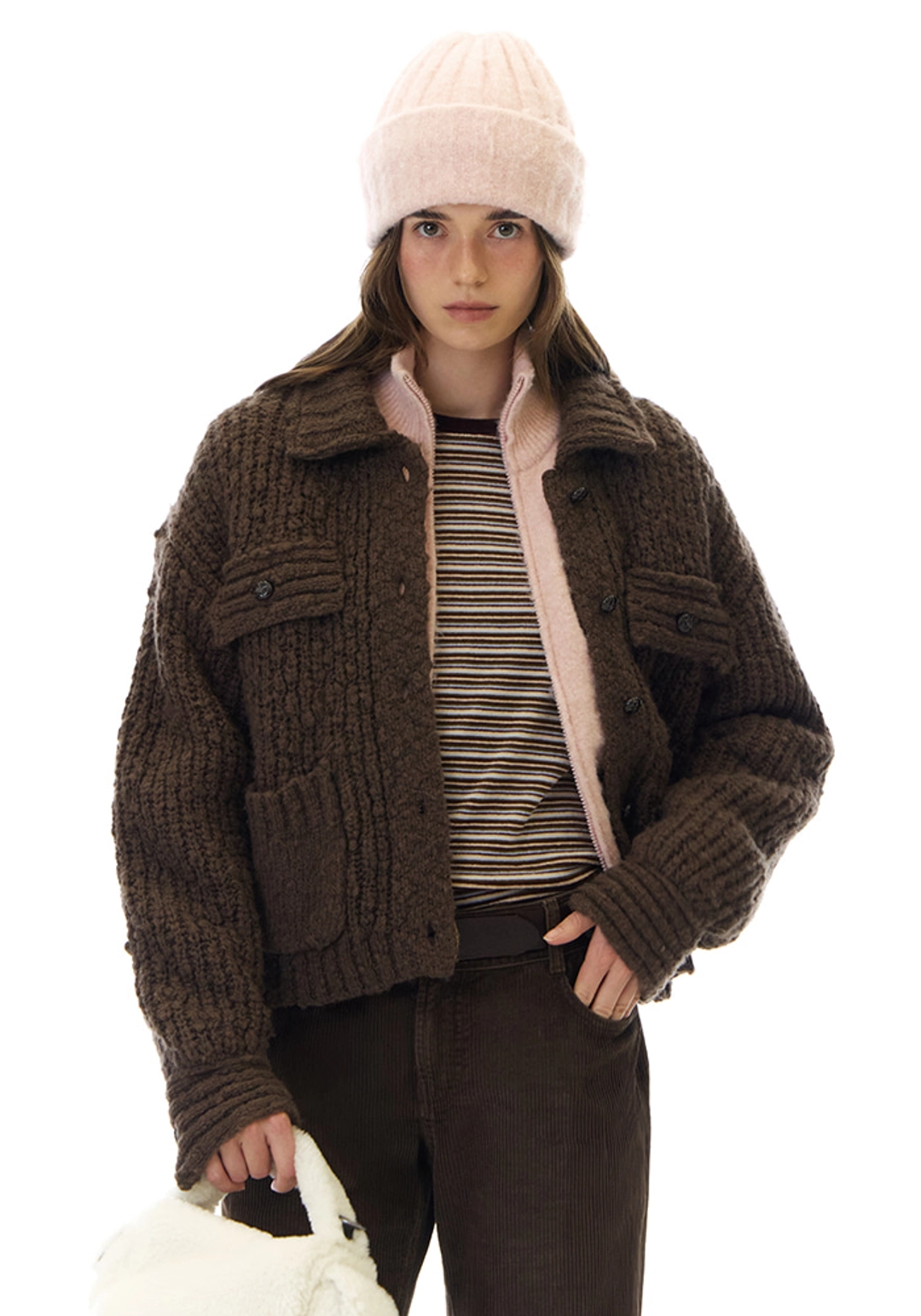 그로브 AURORA COLLAR KNIT JACKET 상품 이미지 2