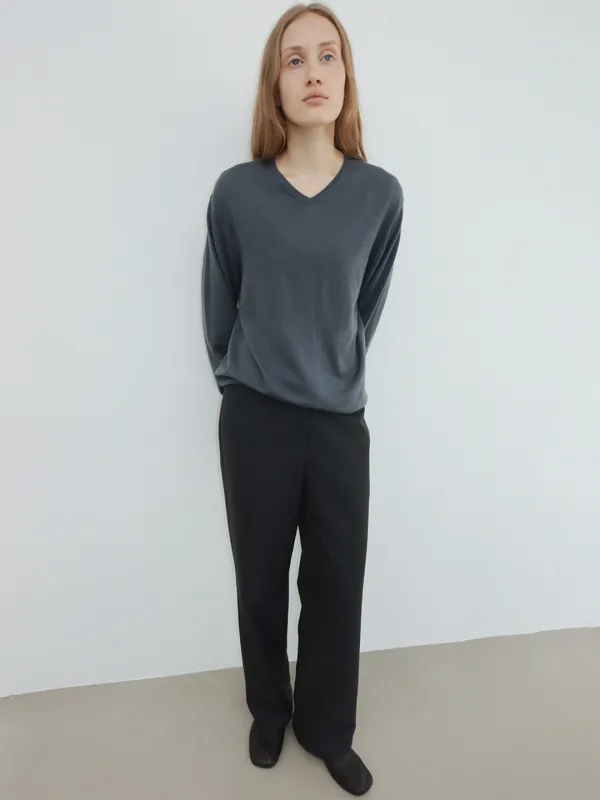 ESSENTIAL JERSEY PANTS [BLACK]