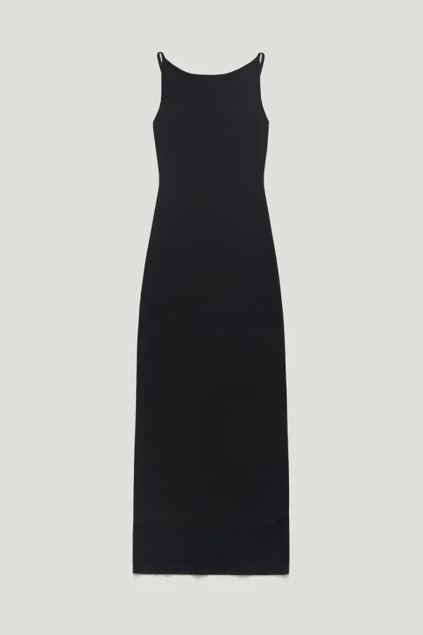 LETTER BOAT-NECK DRESS_BLACK / ₩124,000