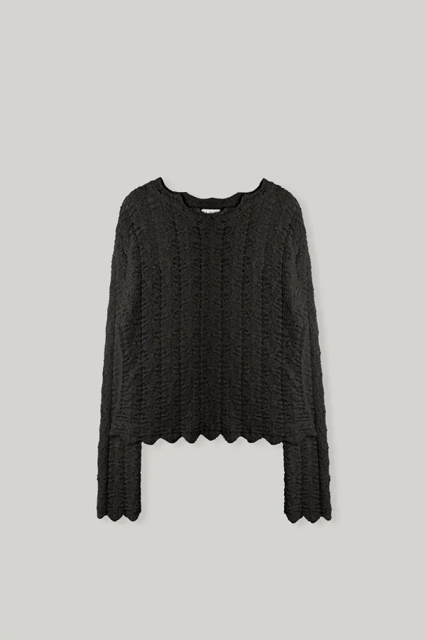 Arel Mesh Knit Top
