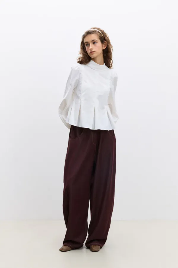 (시즌오프) Popo Blouse / White
