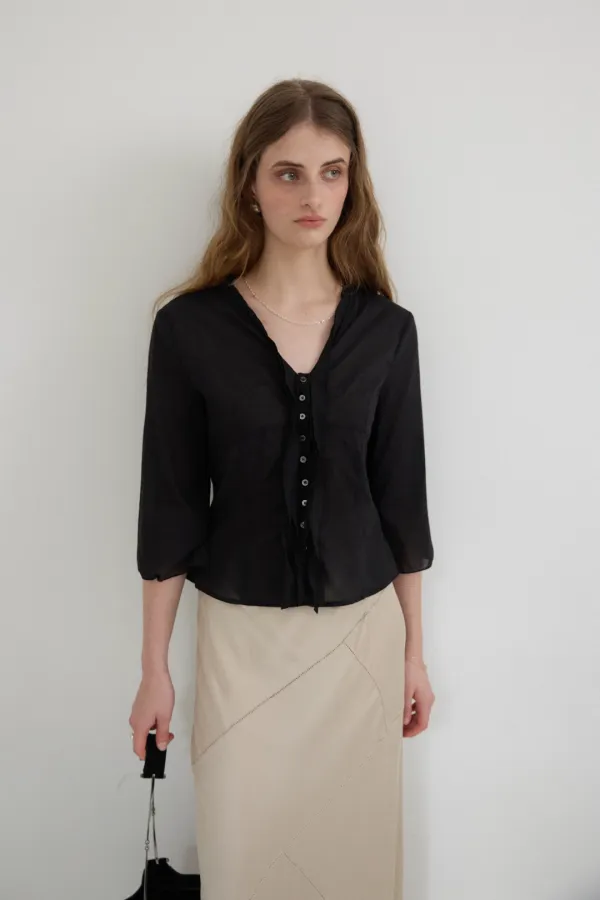 2nd. Barrett Blouse (black)
