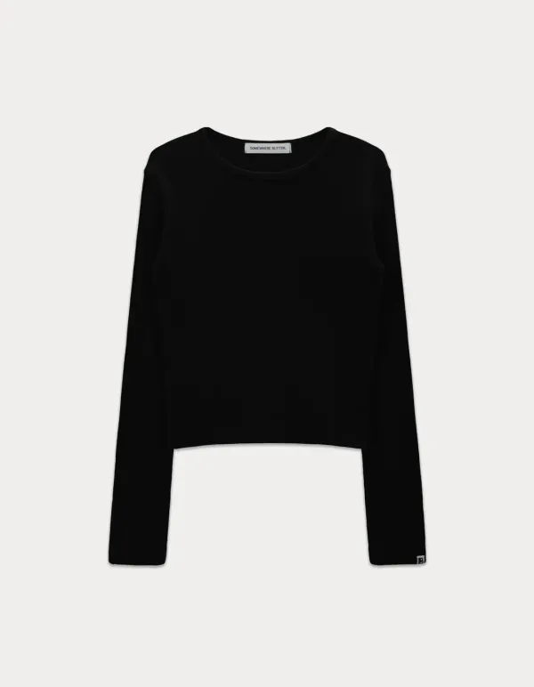 Essential Clean Long Top - Black