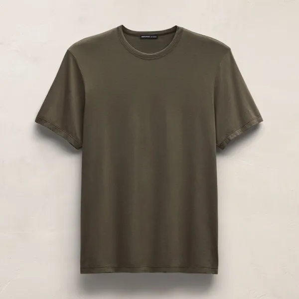 Luxe Lotus Jersey Tee - Army Green