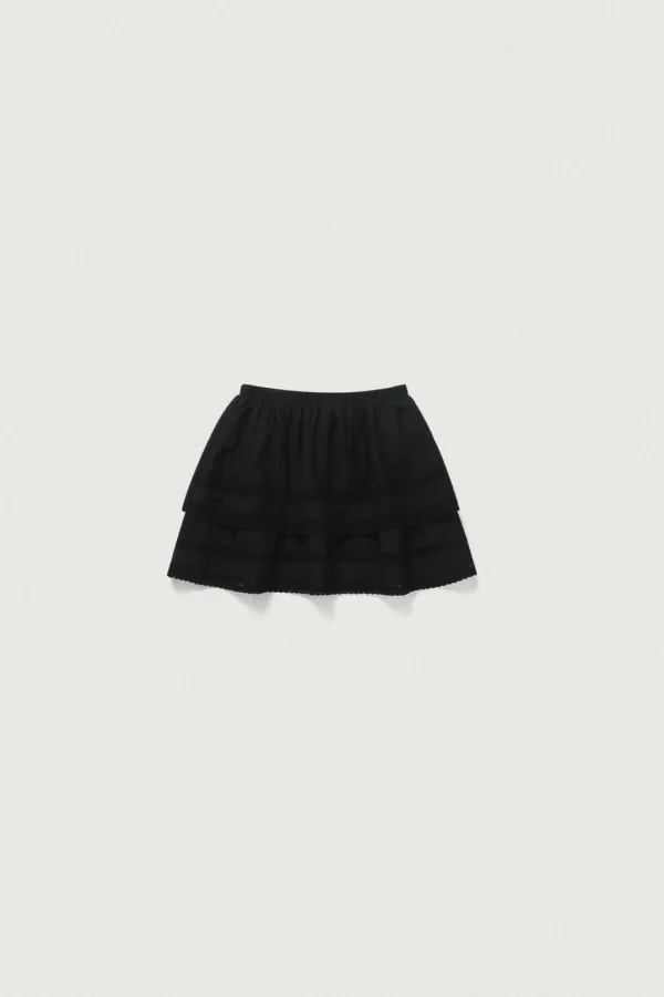 BLOOM LACE SKIRT [BLACK]