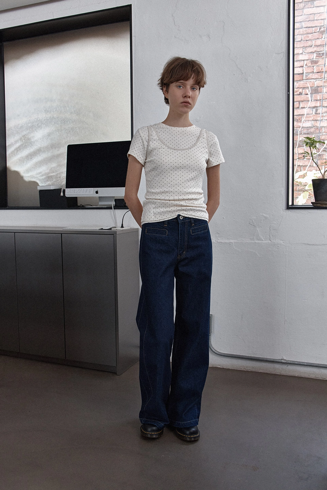브렌다 브렌든 eye wide denim - indigo 상품 이미지 3