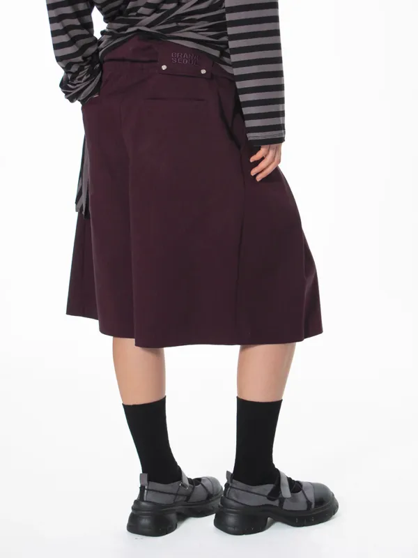 ROLLDOWN BERMUDA SHORTS_DEEP PURPLE