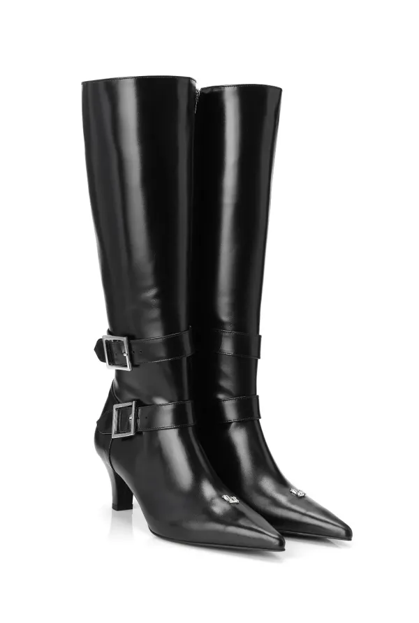 Classic buckle boots