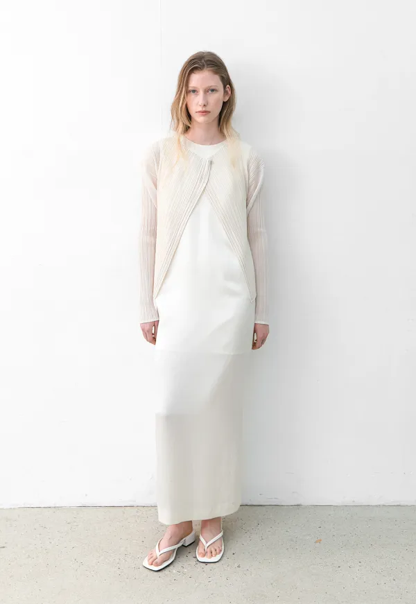 (JK-3017)PLEATS ONE BUTTON JACKET