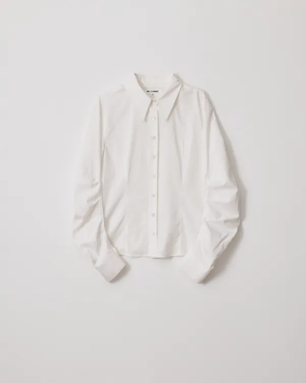 PIN-TUCK SHIRT_WHITE