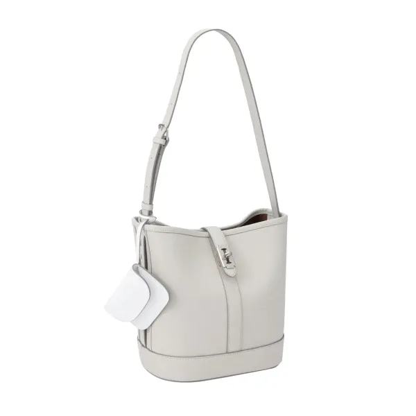 [아울렛] Festone Leather Basket M (페스토네 레더 바스켓 미듐) Light Beige