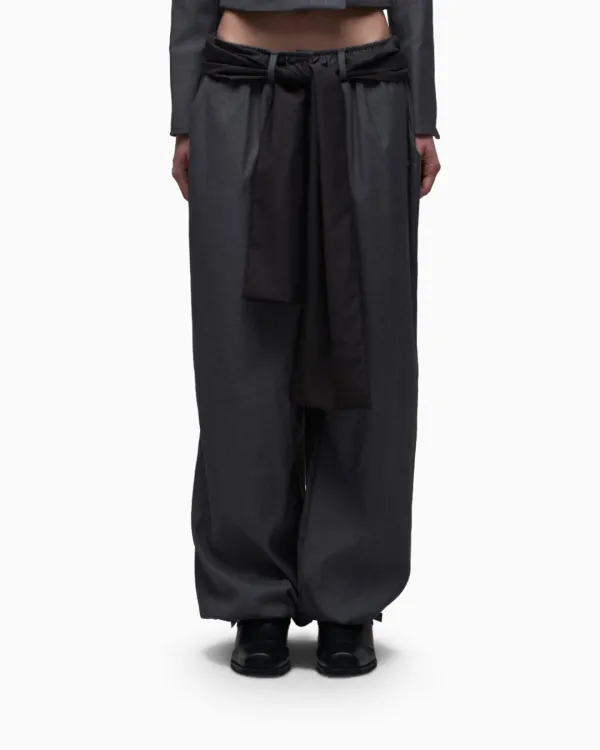 STRAP TAILORED JOGGER PANTS CHARCOAL