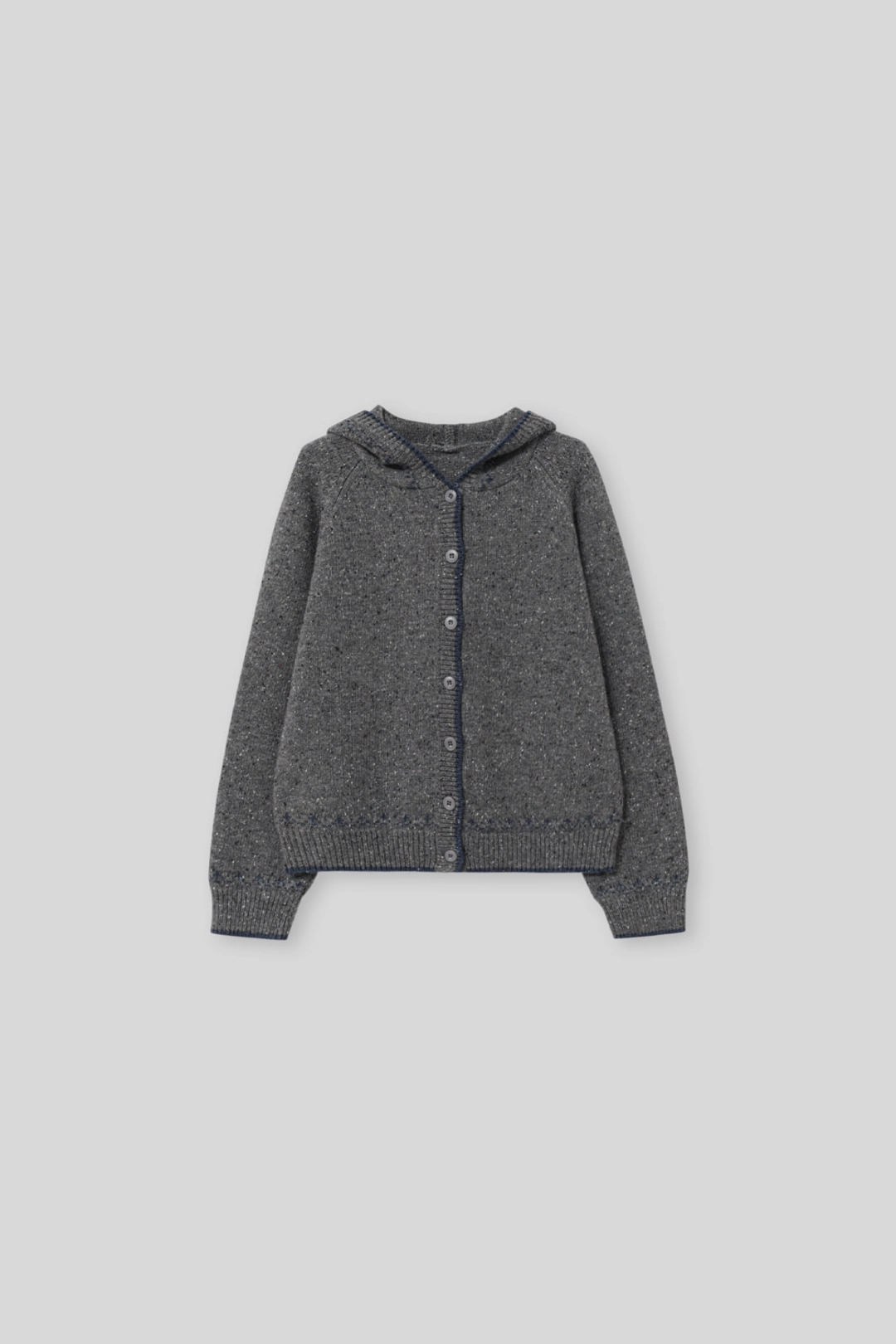 더미튼 Neive hoodie knit (charcoal) 상품 이미지 1