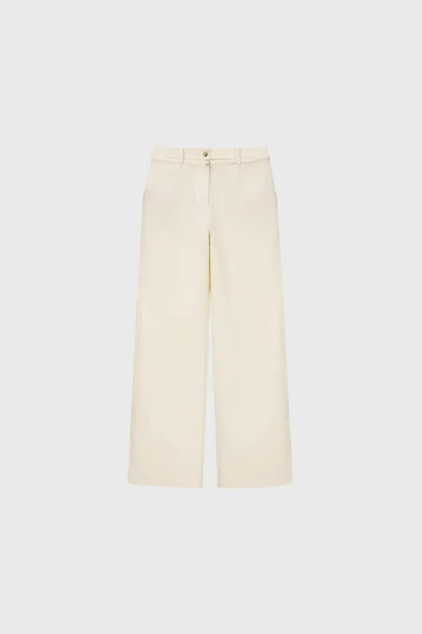 Linen blended pants (ivory)