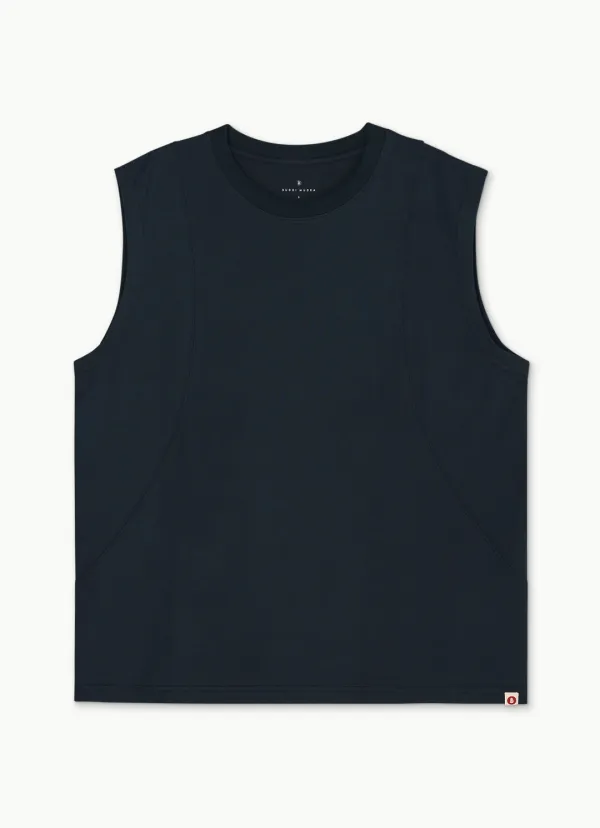 [Movement Line] Jala sleeveless (Unisex)_Carbon